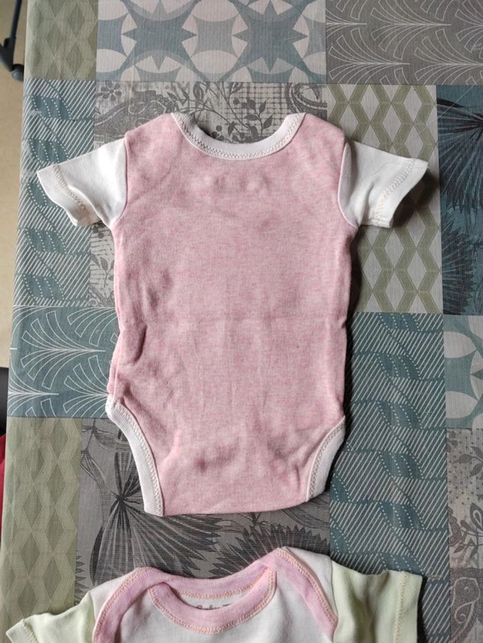 Lot de 2 bodys manches courtes fille Baby Tex 3 mois - photo numéro 4