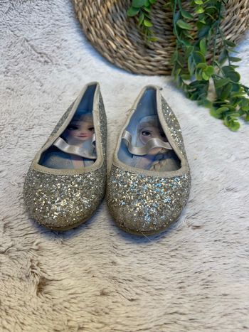 Ballerine à paillettes argentée - Taille 25 - H&M la reine des neiges 