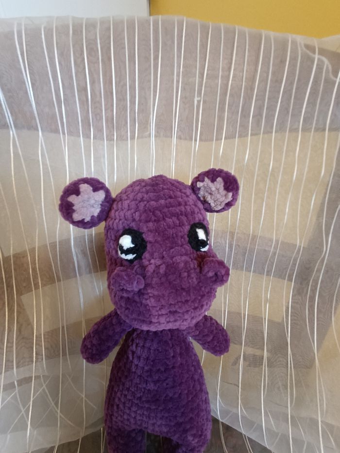 Hippopotame amigurumi peluche - photo numéro 5
