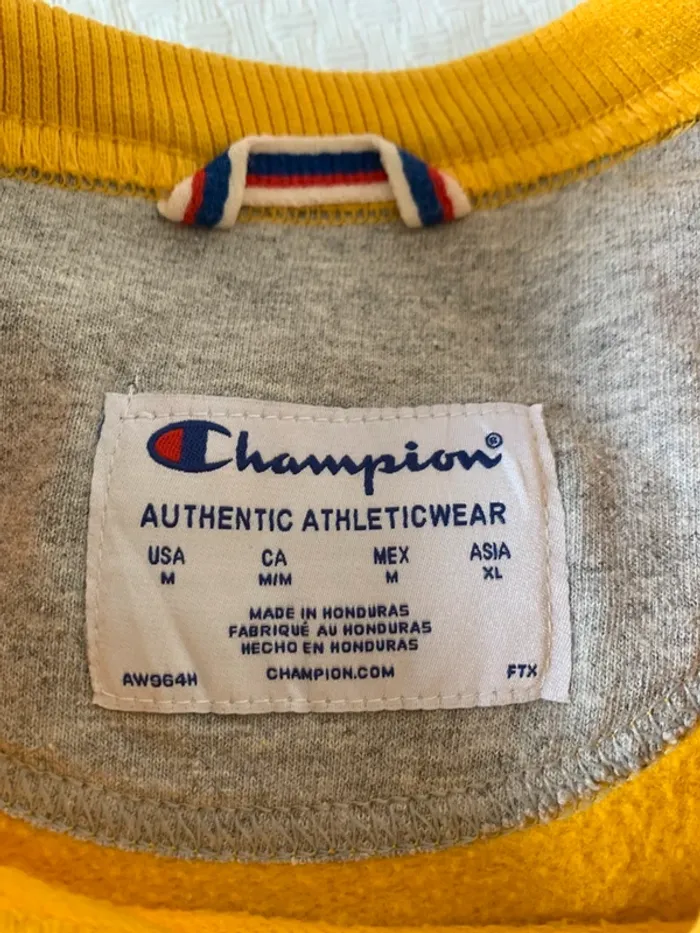 Sweat Champion Moutarde Taille M - photo numéro 2