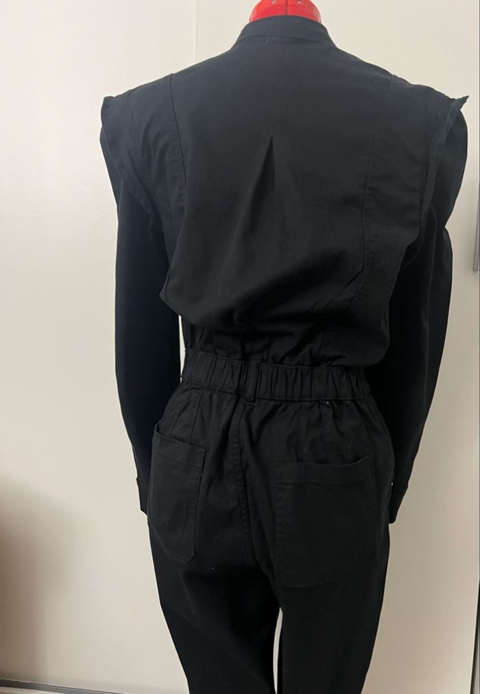 Combinaison pantalon en jean noir Kiabi - photo numéro 6