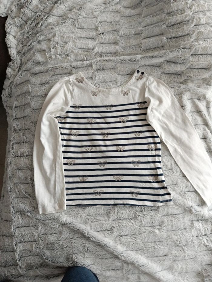 Haut manches longues marinière 12 ans