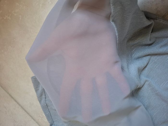 Tee-shirt long gris argenté manches 3/4, K Woman, Taille XL - photo numéro 7