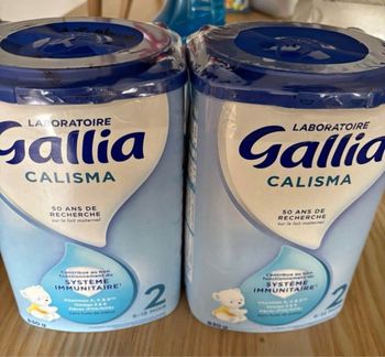 Lots de 2 boîtes gallia