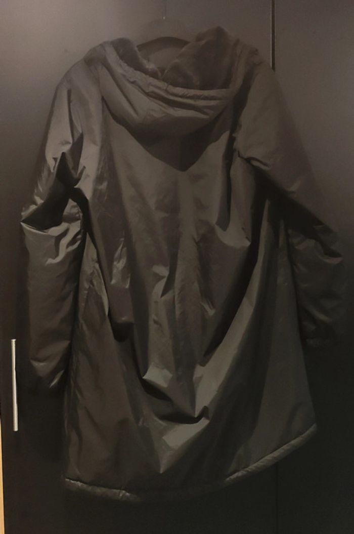 Blouson long noir fourré Laura Jo - photo numéro 3