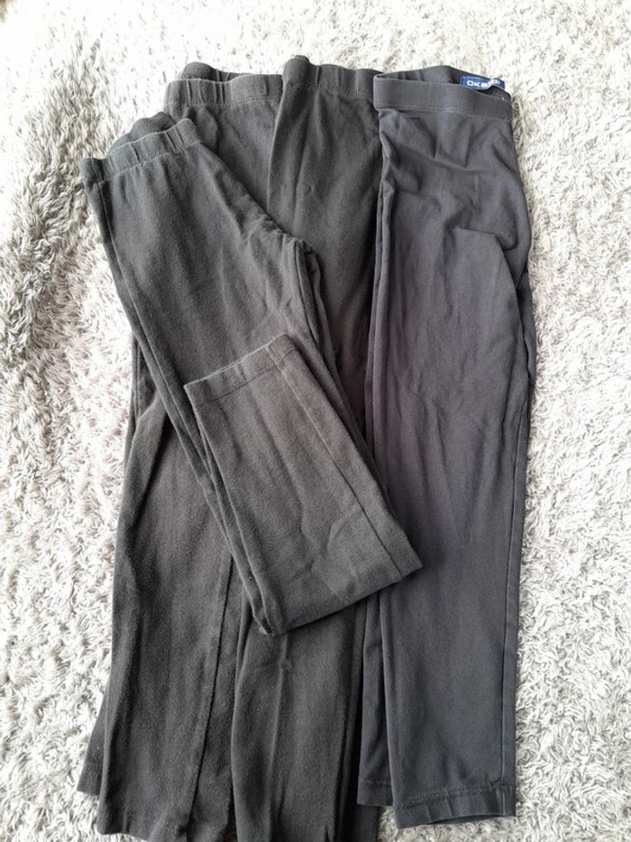 Lot 4 leggings noir