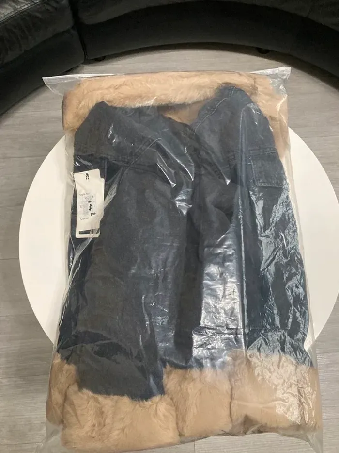 Veste en jeans noire Taille M/L - photo numéro 10