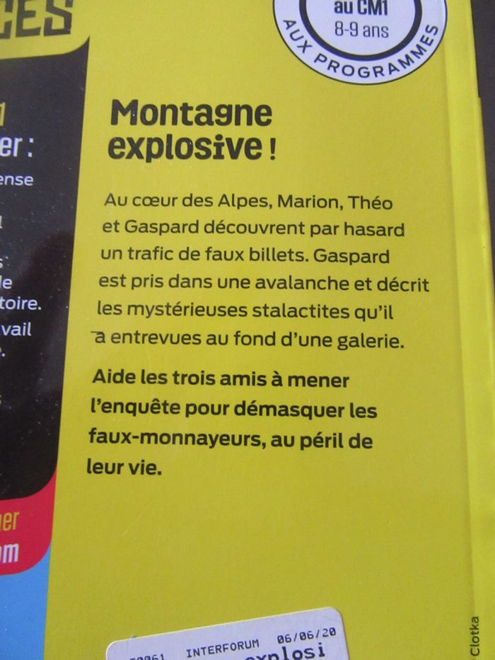L' énigme des vacances Montagne explosive NATHAN - photo numéro 3