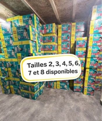 Couches Pampers - Tailles 2 à 8