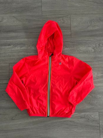 Imperméable orange fluo le vrai Claude 3.0 8 ans K-Way