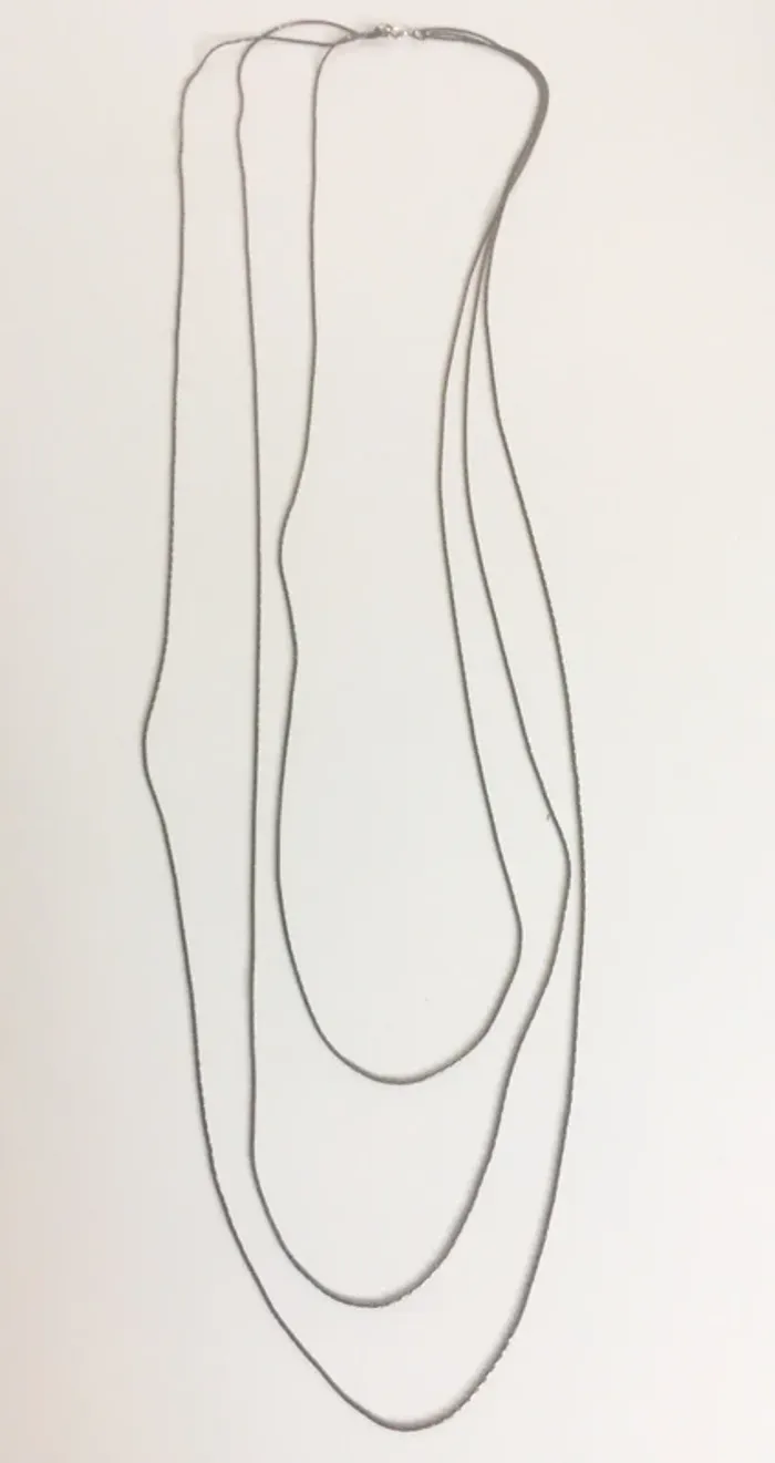 Collier 3 étages noir - photo numéro 2