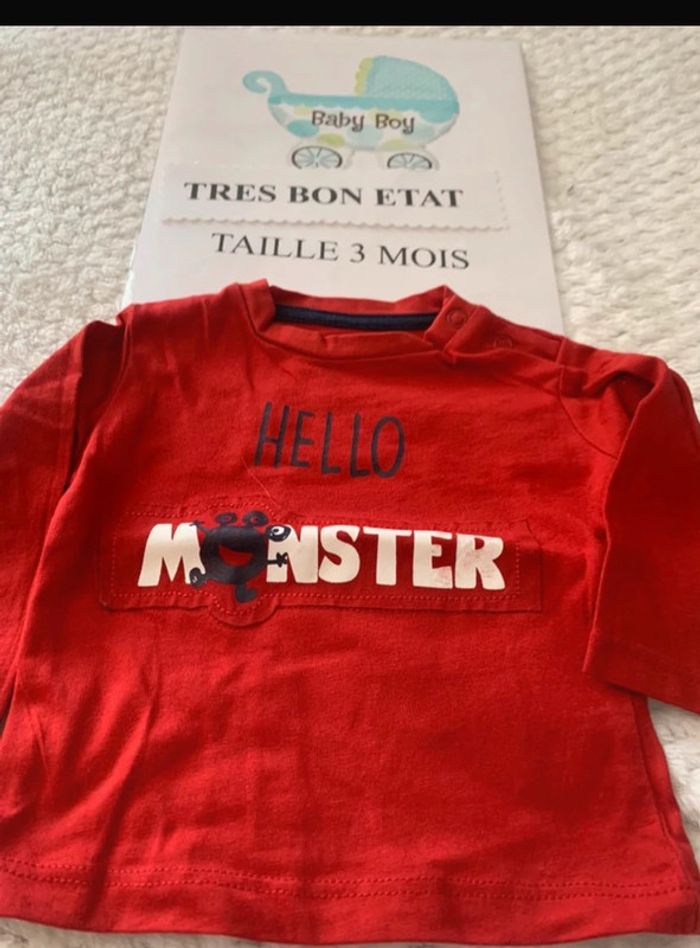 Lot de trois tee-shirts manches longues - photo numéro 2