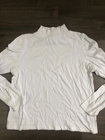 T shirt blanc mango taille M manches longues