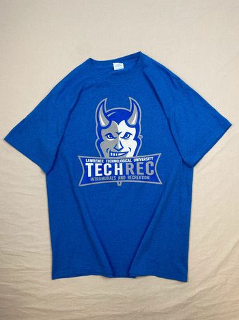 T-shirt imprimé sport USA, collège, université, homme, été, bleu, M