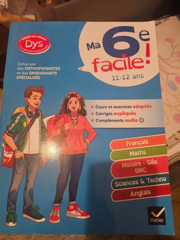 Livre special dys Ma 6eme facile