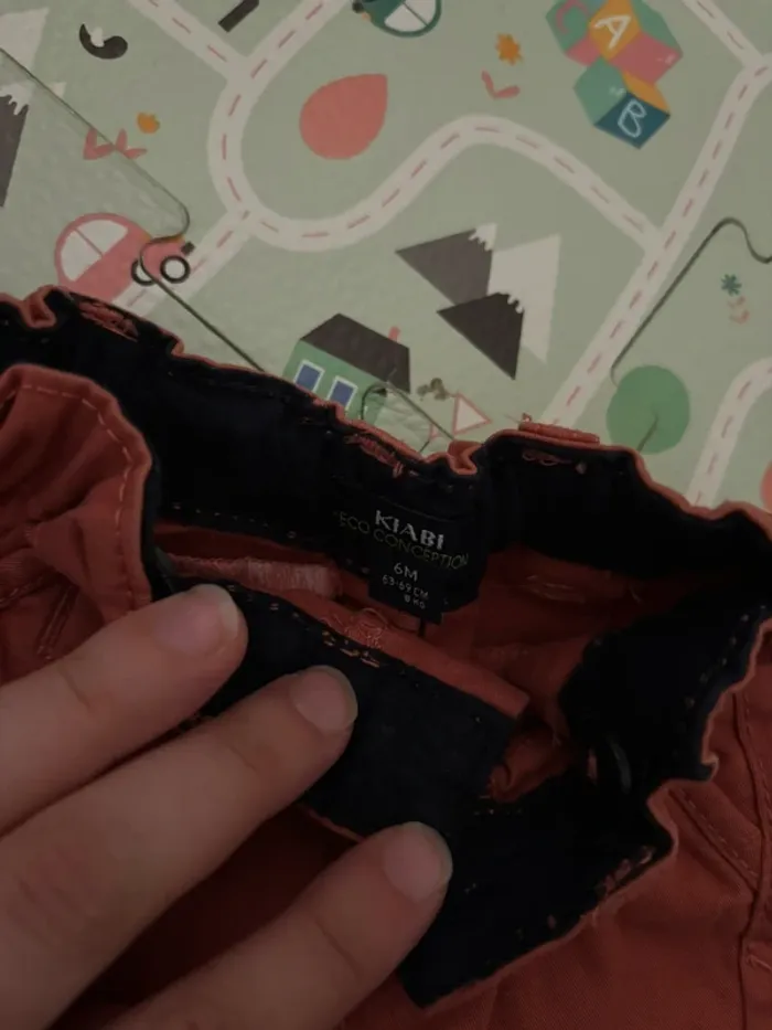 Ensemble t shirt tape à l’œil et short Kiabi 6 mois - photo numéro 4