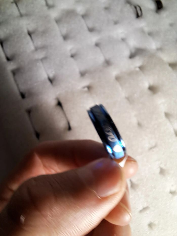 Bague acier inoxydable motifs - photo numéro 4