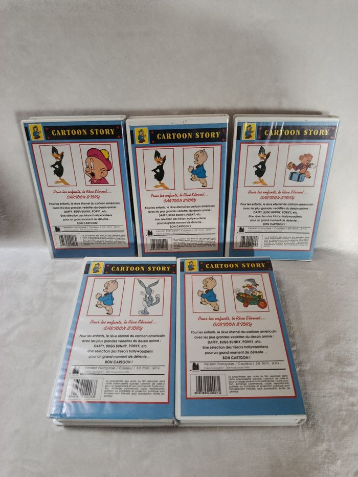 A saisir, lot cassettes VHS  " cartoon story " ( bien lire svp ) - photo numéro 2