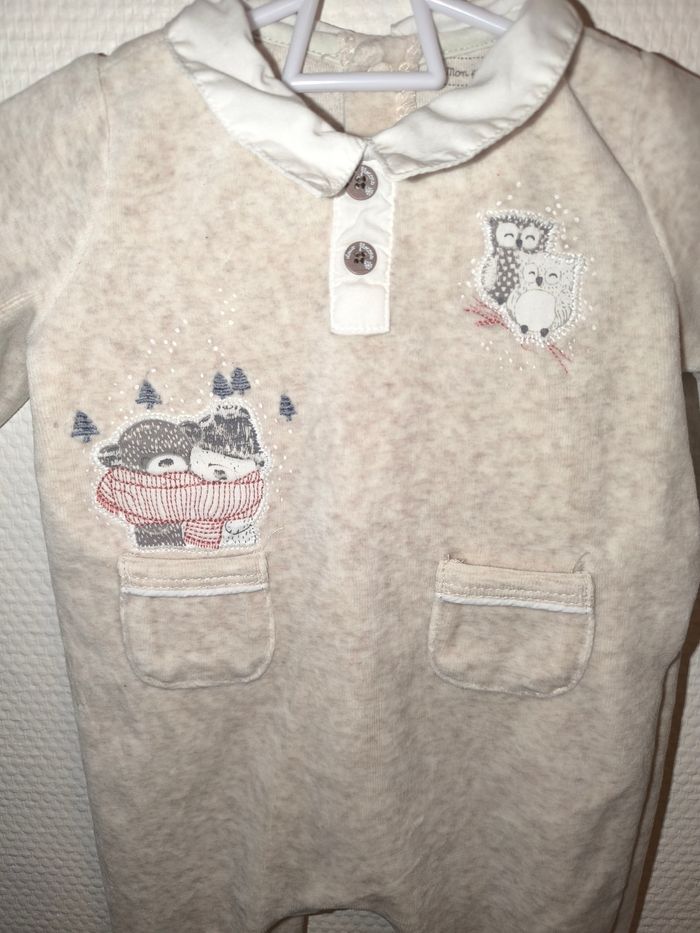 Pyjama velours sergent major 3 mois - photo numéro 2