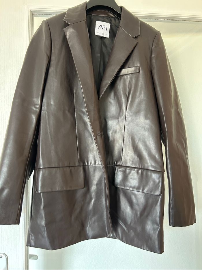 Veste simili cuir ZARA