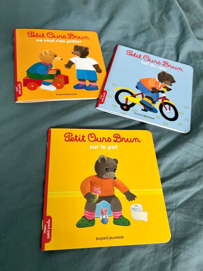 Lot3 livres  ours  brun