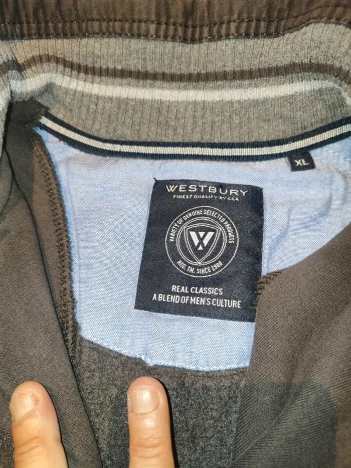 Sweat Westbury à Fermeture Éclair - Marron - Taille XL - Très Bon État - photo numéro 4