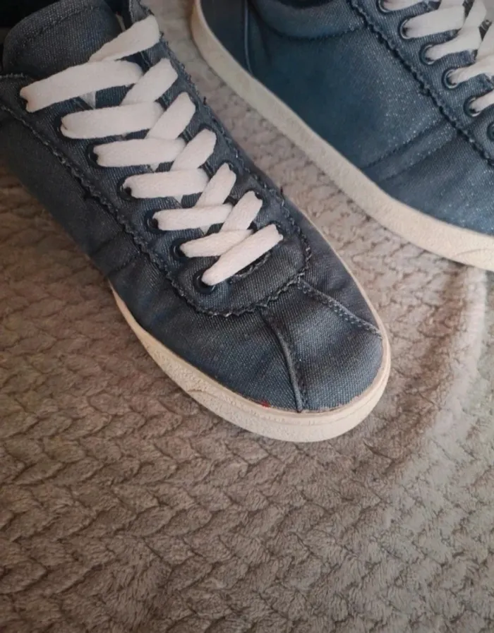 Baskets femme Creeks bleu jean taille 40 - photo numéro 4