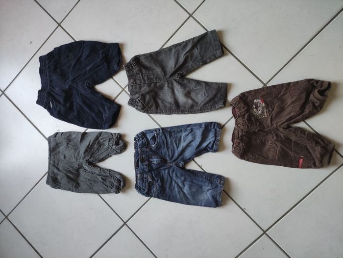 Lot de 5 pantalons garçon 6 mois