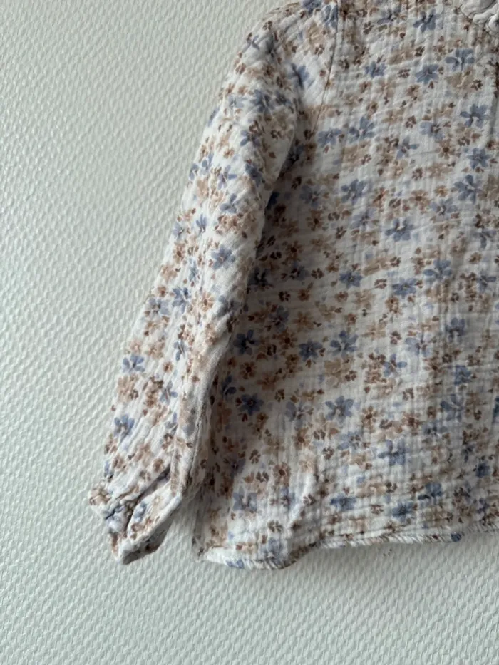 Magnifique blouse fleurie manches longues - photo numéro 3