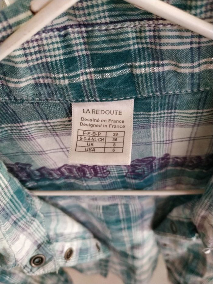 Chemisier la redoute taille 38 détails argentés - photo numéro 2