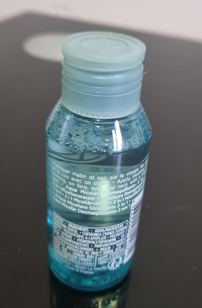 eau micellaire Démaquillante 2 en 1 pure algue yves rocher 50ml - photo numéro 2