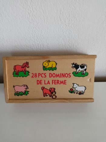 Dominos en bois 28 pièces la ferme