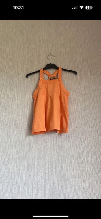 Debardeur orange tao 8 ans