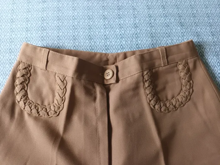 Véritable pantalon pattes d'éléphant des années 70 - photo numéro 3