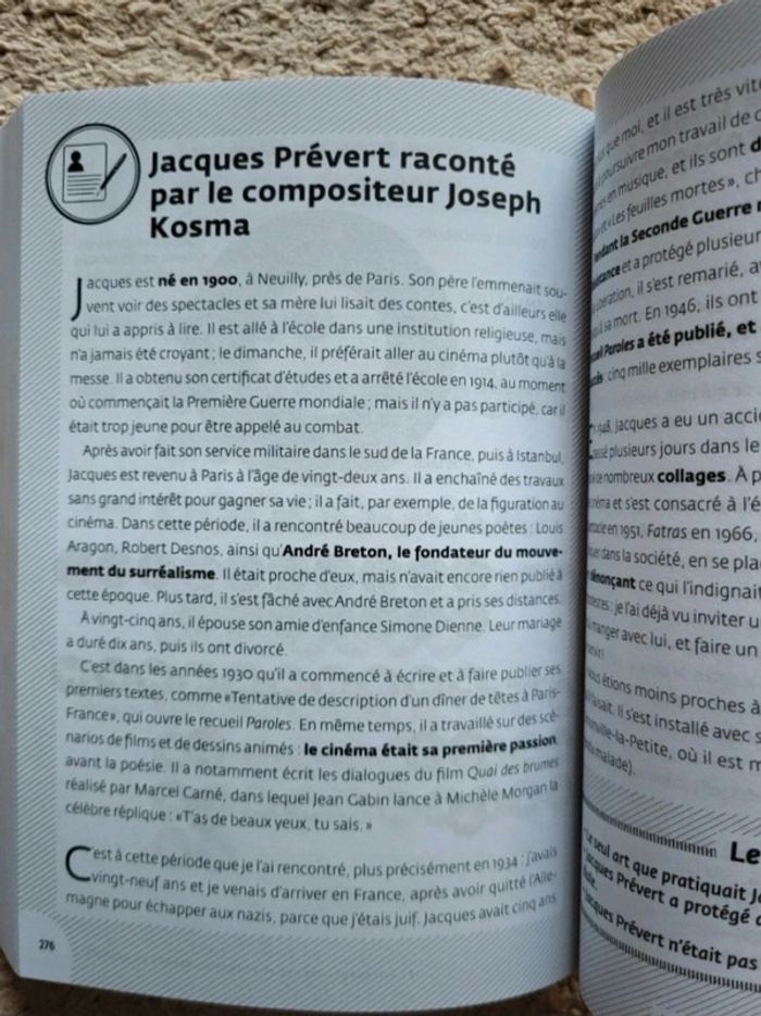 Recueil de poésies Parolesde Jacques Prévert œuvre de Troisième Folio+ Collège - photo numéro 7
