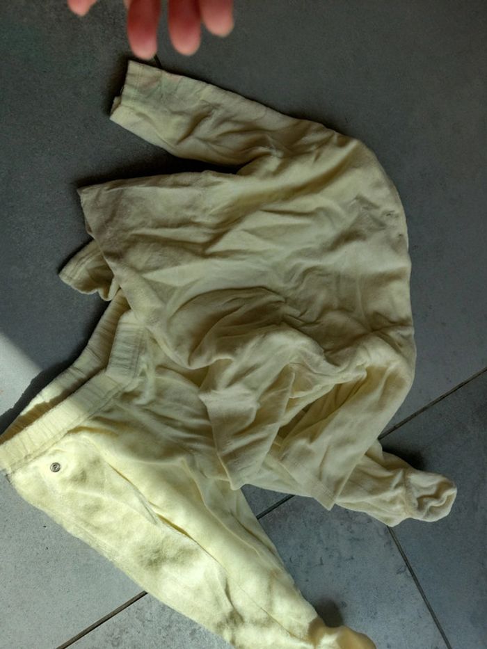 Lot ensemble grenouillère taille 12 mois deux piece veste pantalon - photo numéro 8