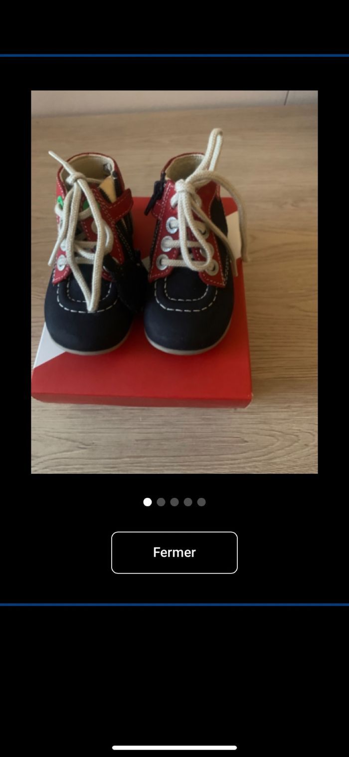Chaussures bébé kickers - photo numéro 1