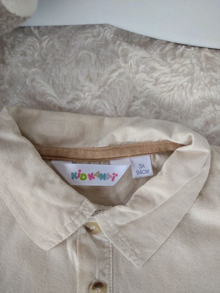 Polo tee shirt chemise manches courtes Garçon 3 ans Kid Kanai 100% coton - photo numéro 6