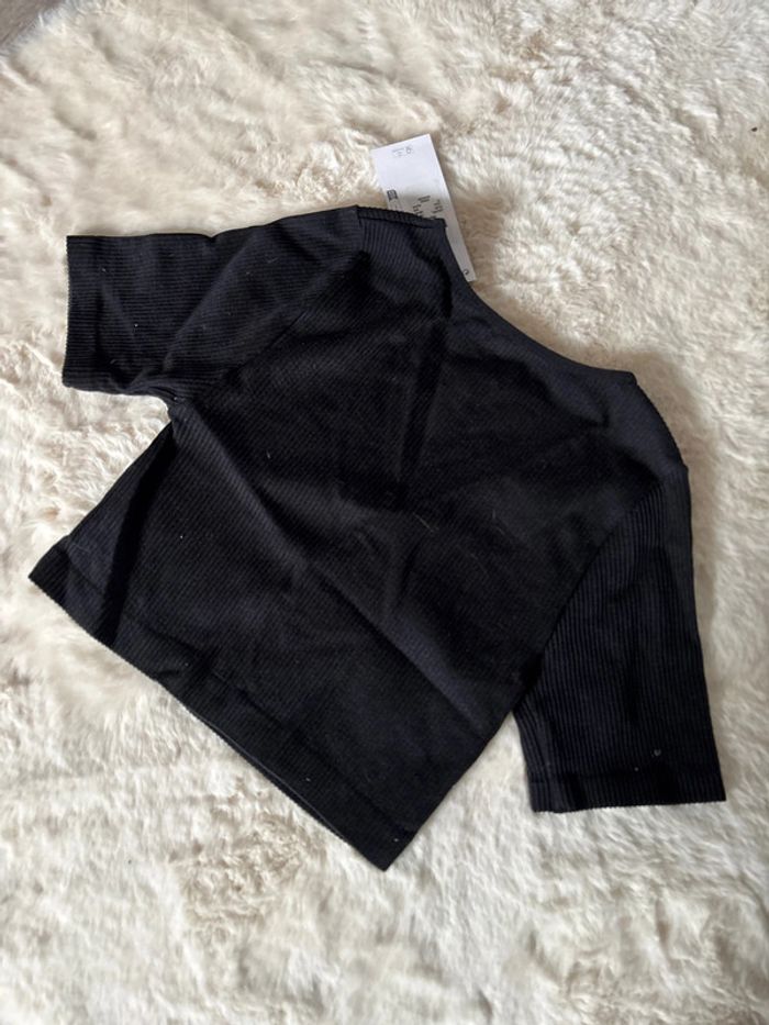 T-shirt crop top noir Primark - photo numéro 4
