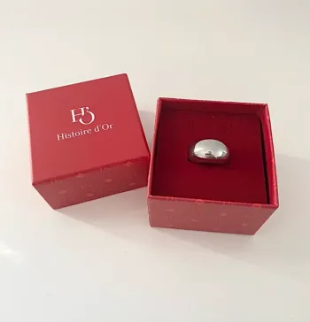 Bague Acier argenté Histoire d’or