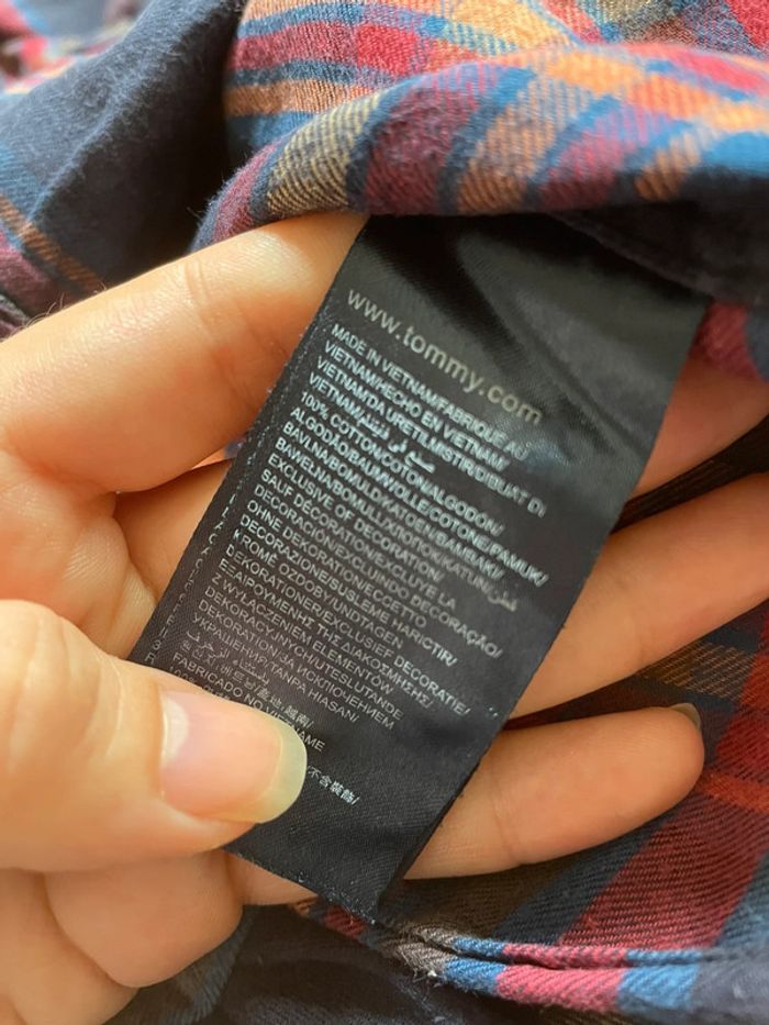Chemise à carreaux Tommy Hilfiger taille S très bon état - photo numéro 5