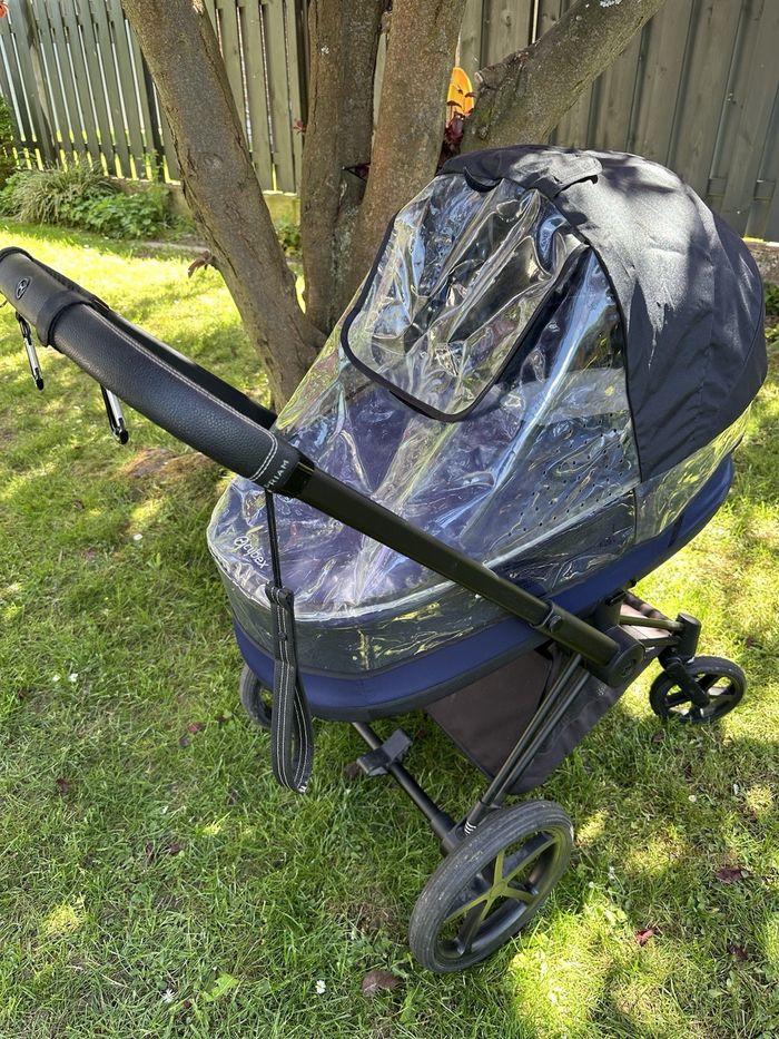 Ensemble complet de poussette Cybex Priam en bleu indigo et noir - photo numéro 3