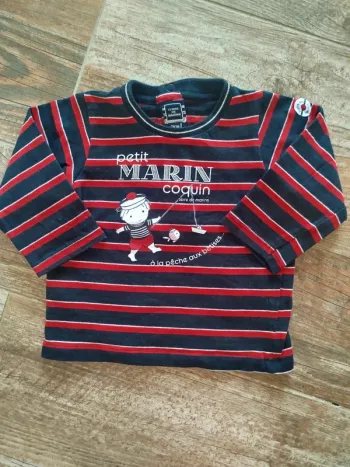Tee shirt à manches longues terre de Marins