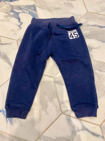 Jogging bleu 2 ans coton