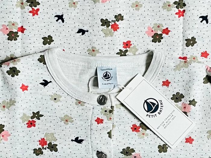 Cardigan en molleton fleuri Petit bateau T-5 ans - photo numéro 3