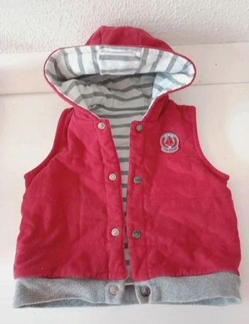 doudoune sans manches réversible. petit bateau