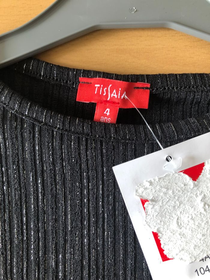 tee shirt noire fille de fetes ou soiree 4 ans - photo numéro 2