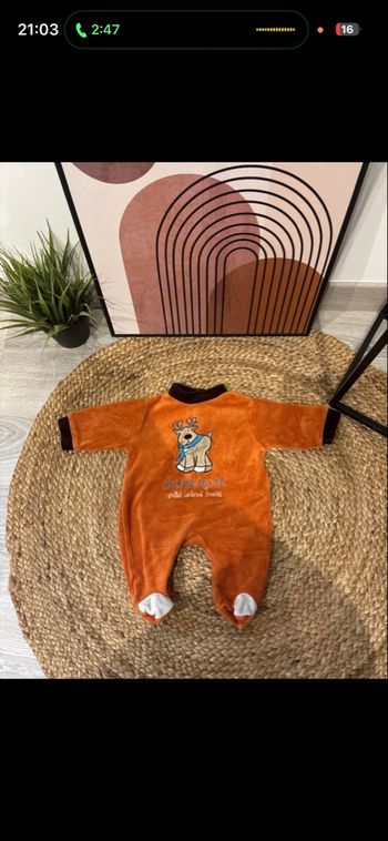 🌙 pyjama bébé garçon taille 1 mois 🌙
