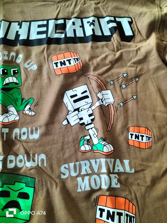 Garçon 13 ans 🩵 T-shirt Minecraft - photo numéro 3