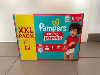 74 couches pampers pants taille 6